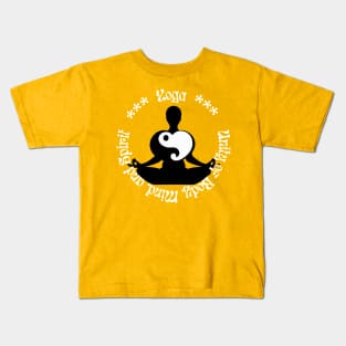 Yoga: Unity of Body, Mind, and Spirit Kids T-Shirt